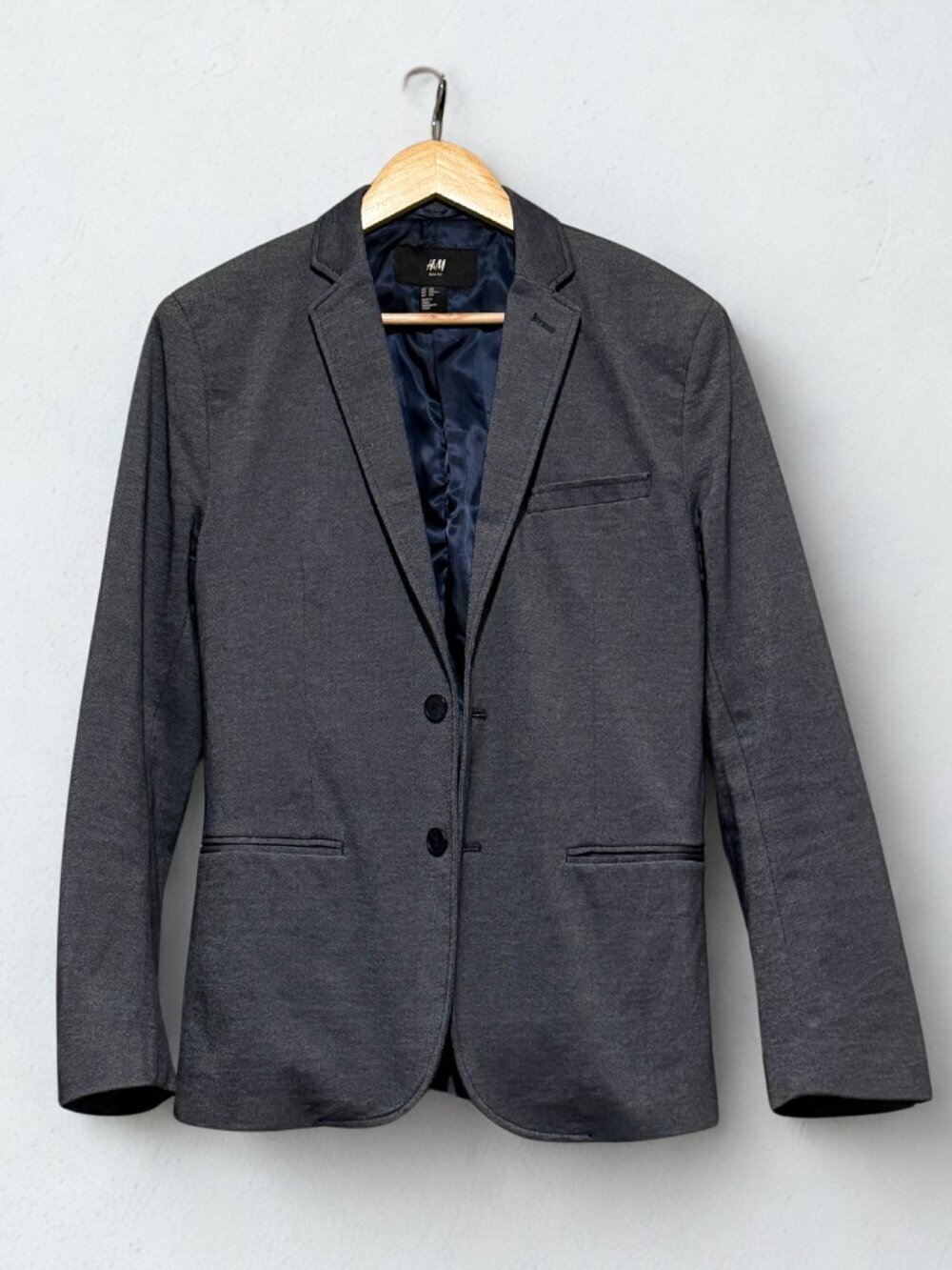H&M Grey Tailored Sport Coat 36R - Modern Minimalist Blazer